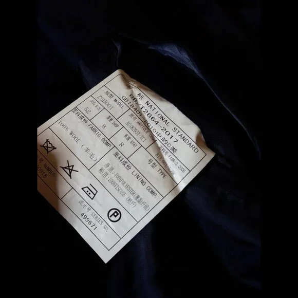 Proper Cloth Suit Jacket 52R Men’s Blue Navy 2 Button Blazer 100% Wool